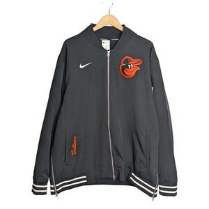 EUC Nike Baltimore Orioles Authentic Collection Men's Jacket Sz 3XL Black Zip